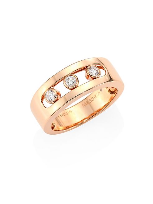 Messika - Move Joaillerie Diamond & 18K Rose Gold Ring