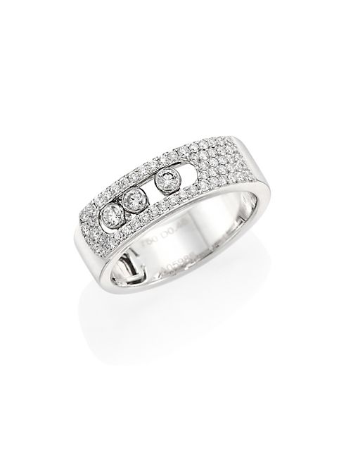 Messika - Move Noa Pavé Diamond & 18K White Gold Ring