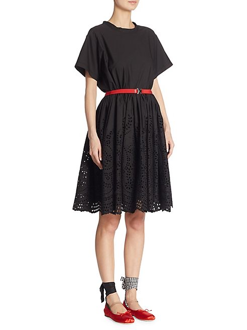 Miu Miu - Belted Poplin Dress