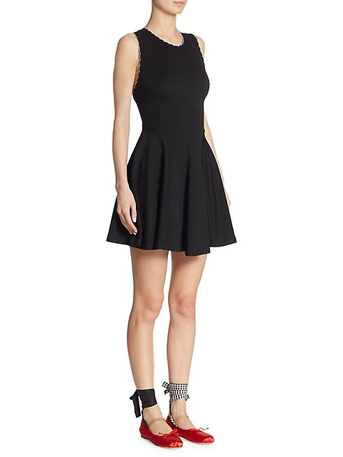 Miu Miu - Sleeveless Jersey Fit-&-Flare Dress