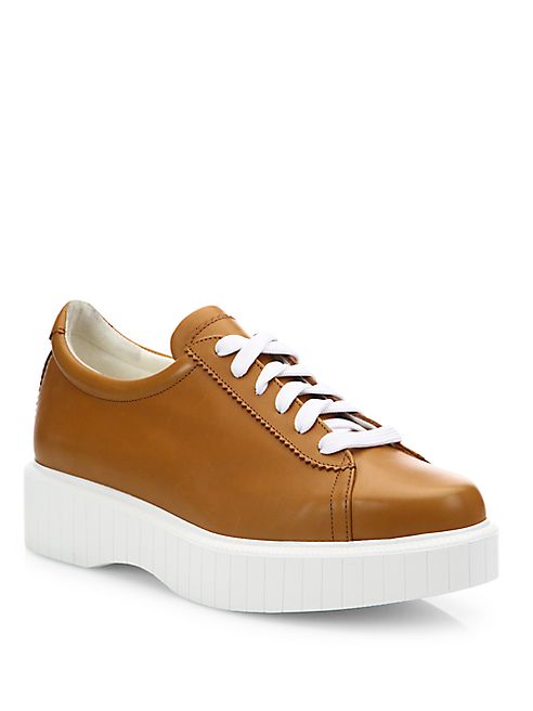 Robert Clergerie - Pasketv Leather Platform Sneakers