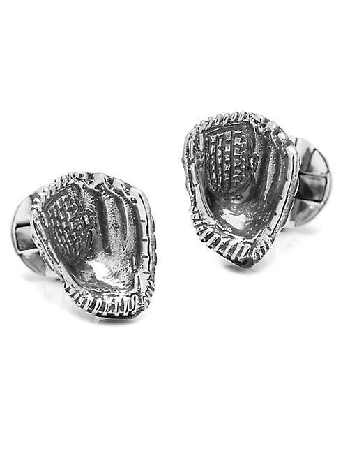 Cufflinks, Inc - Sterling Silver Baseball Glove Cuff Links