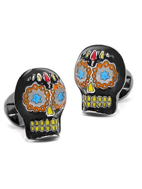 Cufflinks, Inc - Day of the Dead Skull Cuff Links