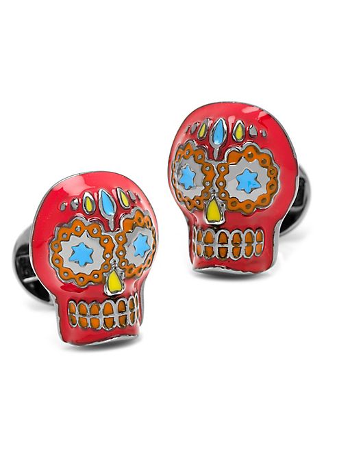 Cufflinks, Inc - Day of the Dead Skull Cuff Links