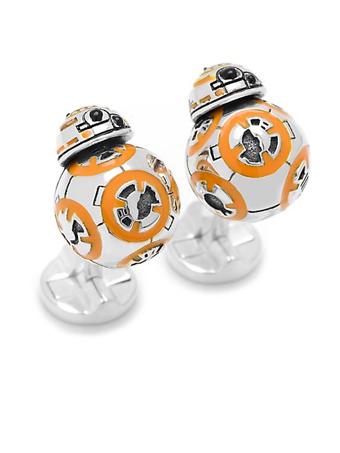 Cufflinks, Inc - Star Wars Silvertone 3D BB-8 Cuff Links