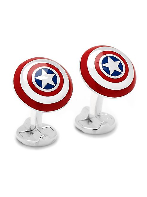 Cufflinks, Inc - Marvel Comics 3D Captain America Shield Cuff Links