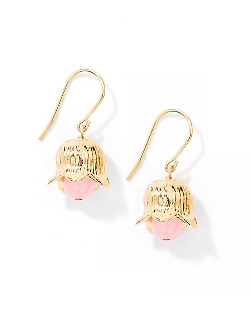 Aurélie Bidermann - Lily Of The Valley Sea Bamboo Drop Earrings