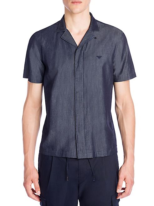 Emporio Armani - Chambray Silk Shirt