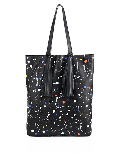 Loeffler Randall - Cruise Tassel Splatter Paint Leather Tote