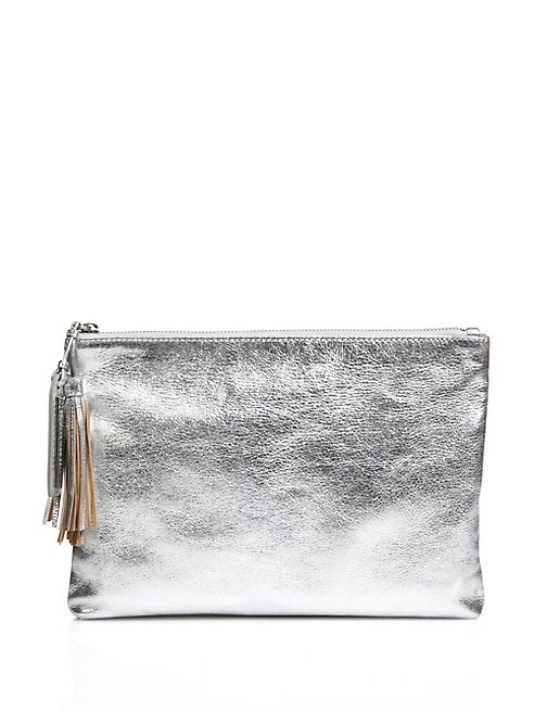 Loeffler Randall - Tassel Metallic Leather Pouch