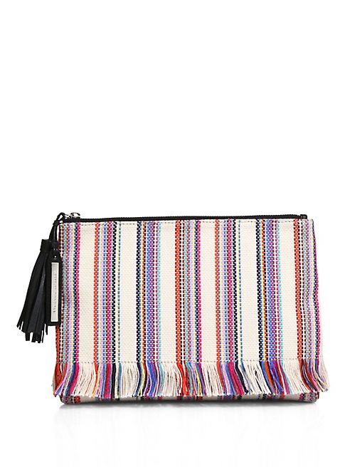 Loeffler Randall - Soft Striped Tassel Pouch