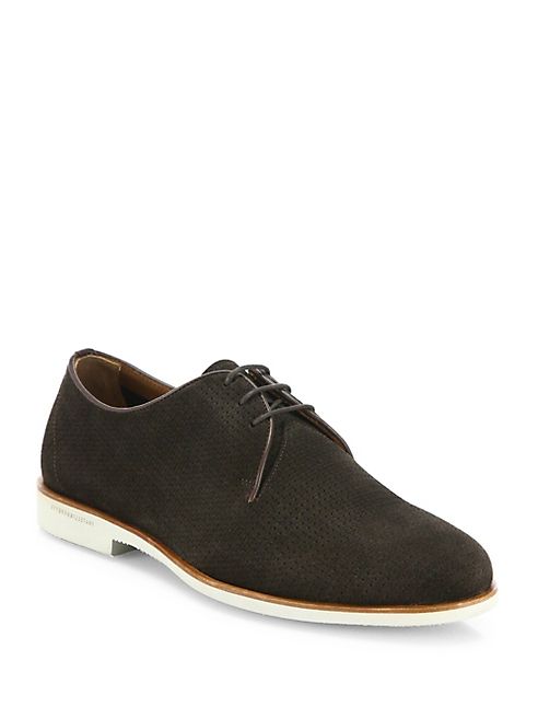 Fratelli Rossetti - Perforated Suede Oxfords