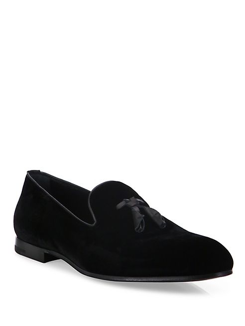 Ermenegildo Zegna - Velvet Slip-On Dress Shoes