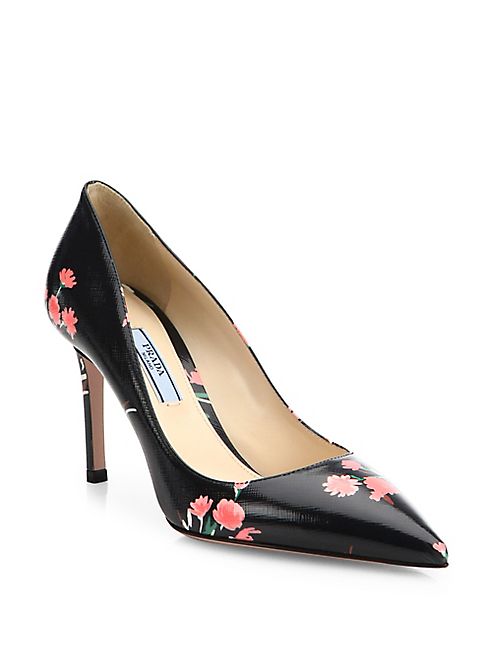 Prada - Floral Print Pumps