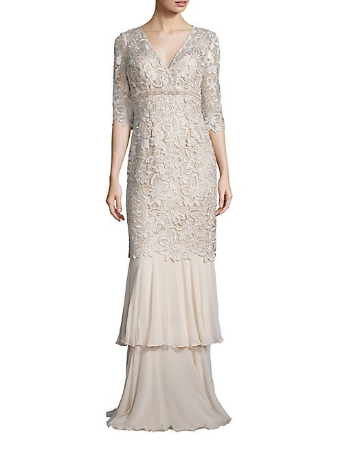 Teri Jon by Rickie Freeman - Lace Mermaid Gown