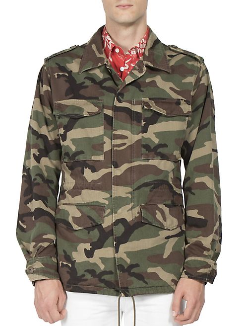 Saint Laurent - Camouflage Print Jacket