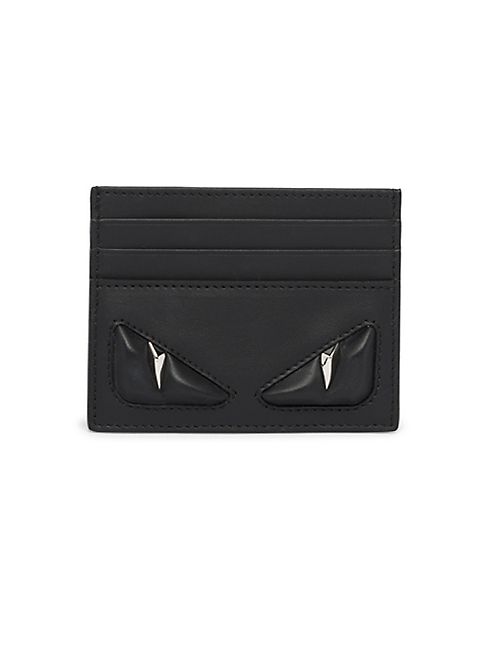 Fendi - Monster Eyes   Leather Card Holder