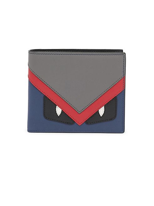 Fendi - Monster Leather Bifold Wallet