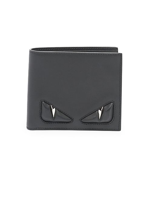 Fendi - Embossed Monster Leather Wallet