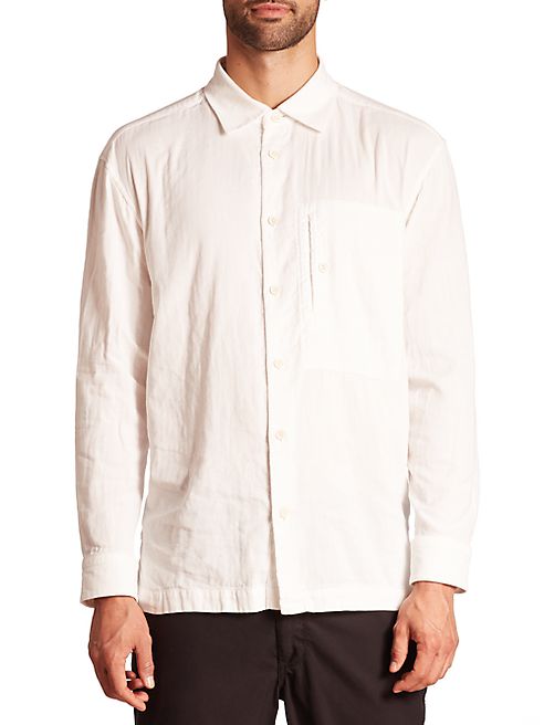 Issey Miyake - Solid Collared Shirt