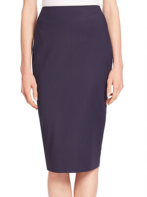 Victoria Beckham - Pinstripe Pencil Skirt