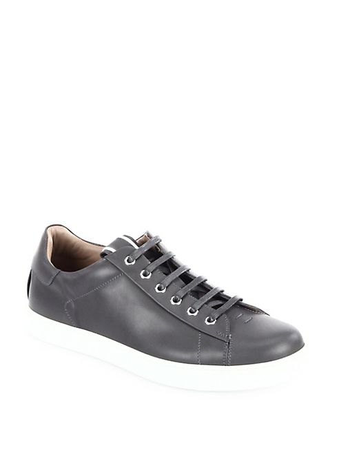 Gianvito Rossi - Smooth Low-Top Leather Sneakers