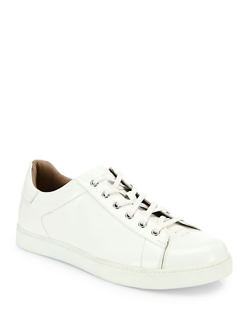 Gianvito Rossi - Solid   Leather Low-Top Sneakers