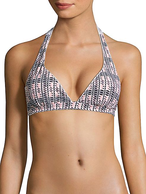 Asceno - Printed Halter Bikini Top