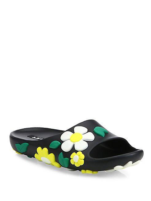 Prada - Flower Rubber Slides