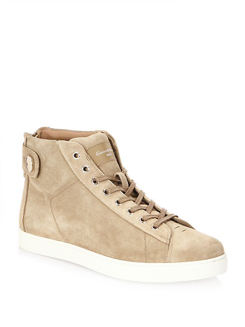 Gianvito Rossi - Suede High-Top Sneakers