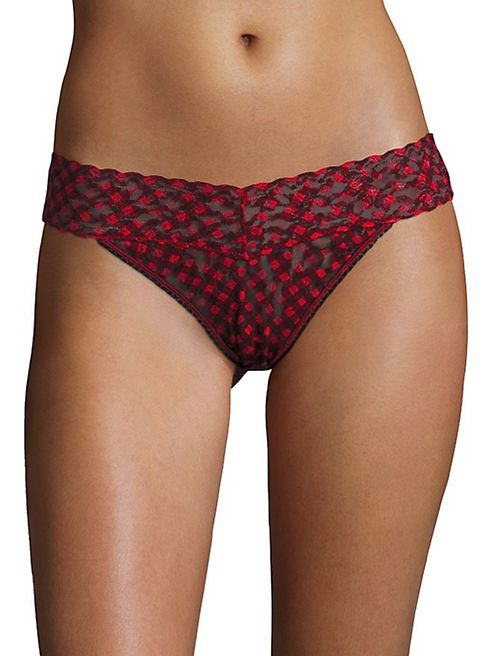 Hanky Panky - Holiday Check Original-Rise Thong