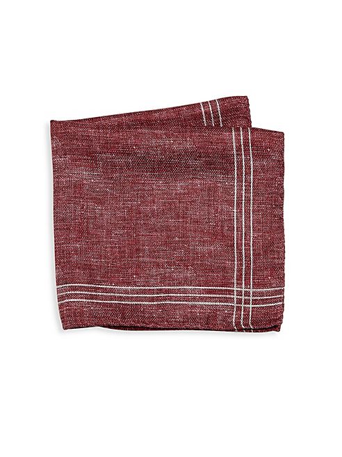 Saks Fifth Avenue Collection - Striped Double-Faced Pocket Square