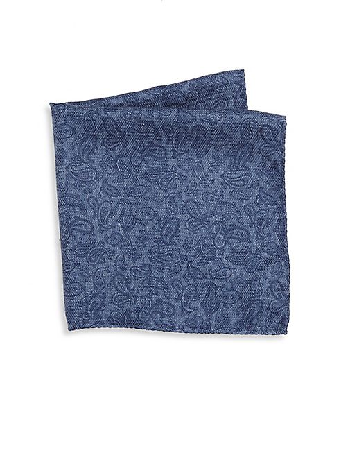 Saks Fifth Avenue Collection - Paisley Silk Blend Pocket Square