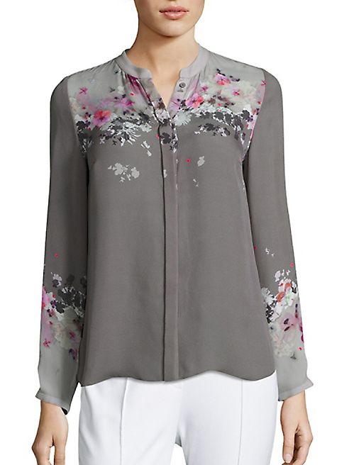 Elie Tahari - Floral Silk Shirt