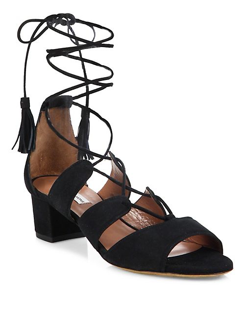 Tabitha Simmons - Isadora Suede Lace-Up Sandals