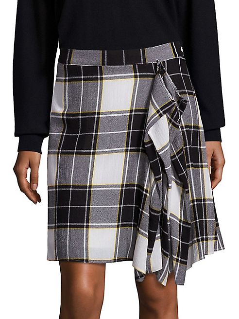 Public School - Gina Draped Plaid Skirt