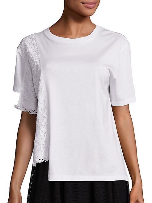 Public School - Bruna Lace Insert Tee