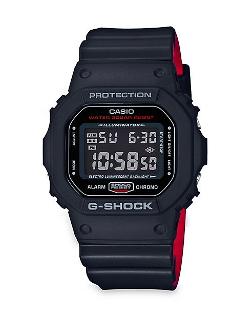 G-Shock - Square Resin Strap Watch