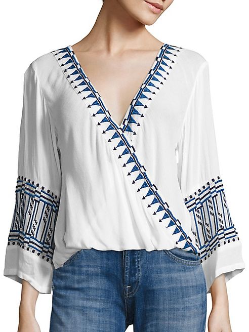 Piper - Butan Embroidered Top