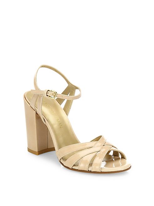 Stuart Weitzman - Memoir Aniline Leather Ankle Strap Sandals