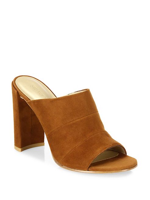 Stuart Weitzman - Sequel Suede Slide Sandals