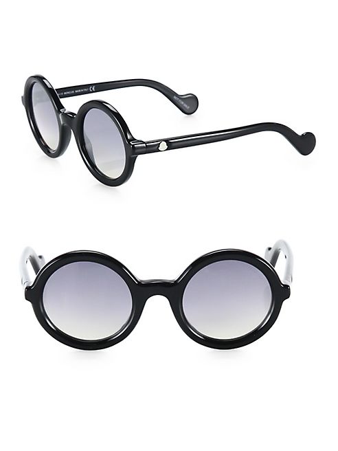 Moncler - 50MM Mirrored Round Sunglasses