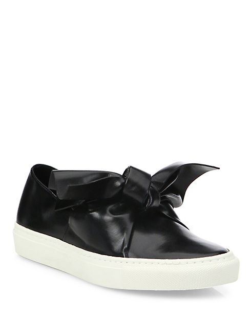 Cédric Charlier - Leather Bow Skate Sneakers