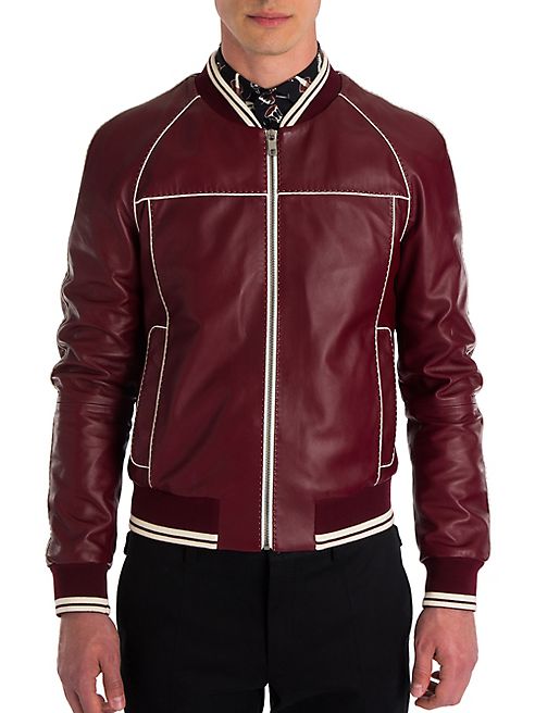 Dolce & Gabbana - Leather Racing Moto Jacket