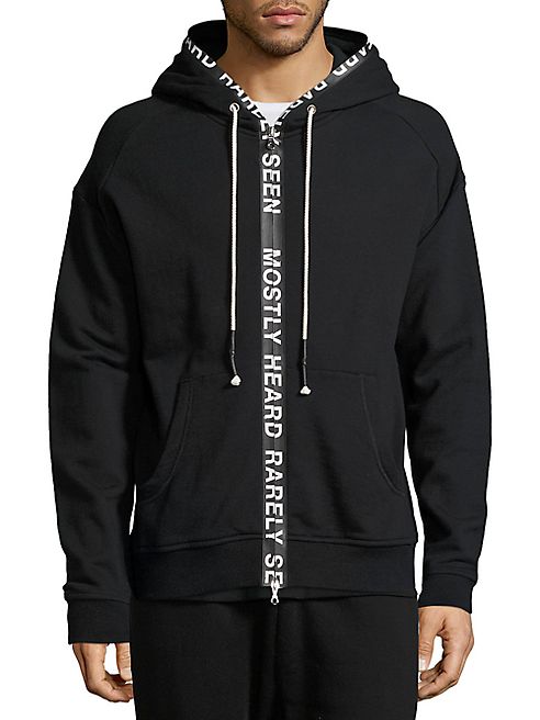 Mostly Heard Rarely Seen - Ticker Feed French Terry Hoodie