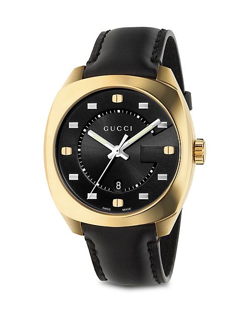 Gucci - G Motif Gold-Plated Stainless Steel Watch