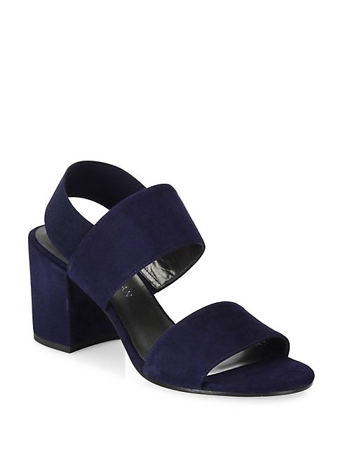 Stuart Weitzman - Access Suede Block Heel Sandals