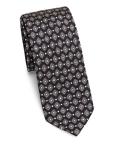 Dolce & Gabbana - Diamond Pattern Silk Tie