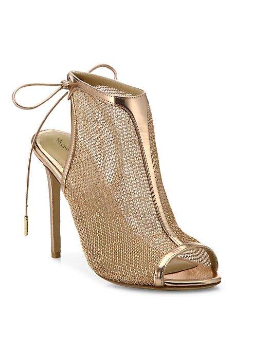 Monique Lhuillier - Felicity Mesh Ankle Boots