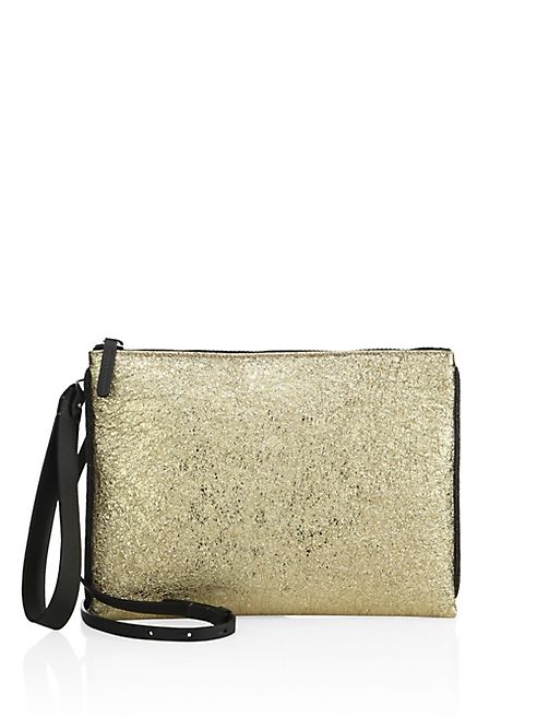 Brunello Cucinelli - Metallic Leather Wristlet